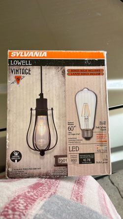 Sylvania “Lowell” vintage light fixtures