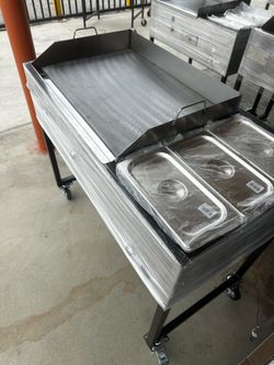 Carrito taquero para la casa! Taco cart with griddle and hot hold