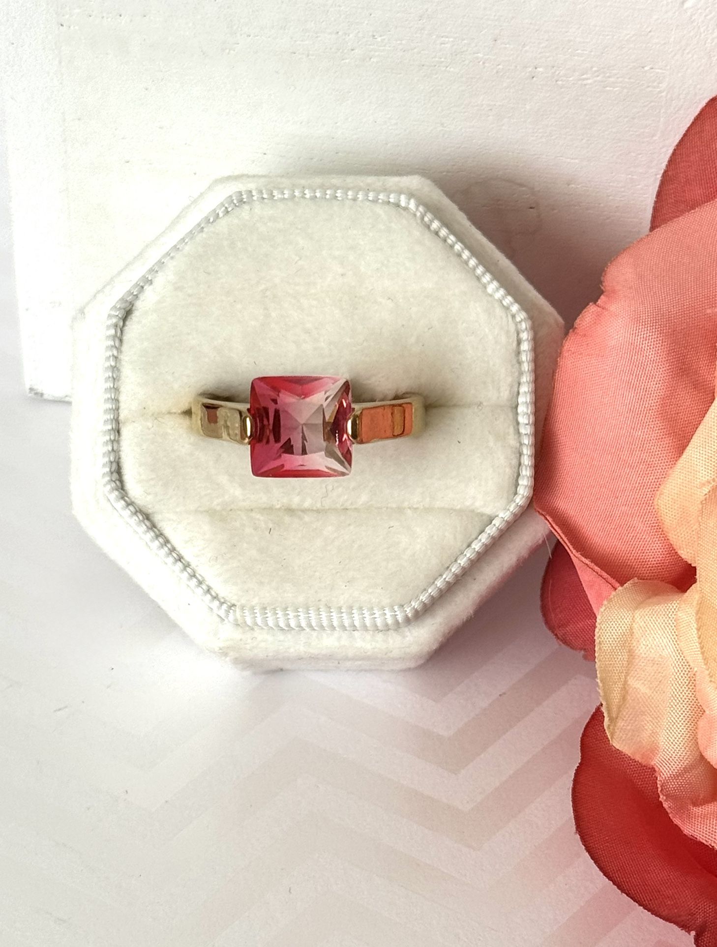 Pink Ombre Ring, Size 9