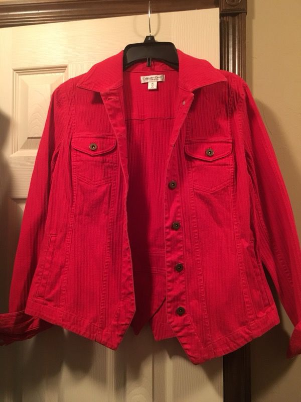Cold water Creek red jacket size 10