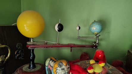 Vintage Mechanical Orrery Solar System Model