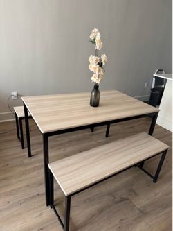 Dining Table with Benches