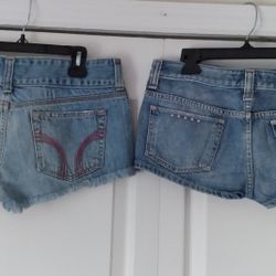 Juniors Hollister & Guess Size 7 Jean Skirts
