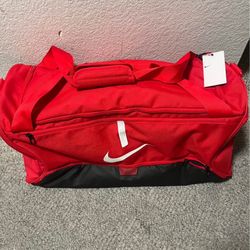 New Nike Red Duffle Bag Size M With Tags 