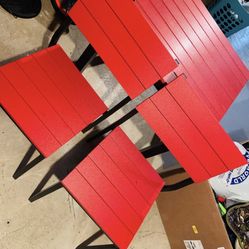 Patio Table Brand New Two Chairs