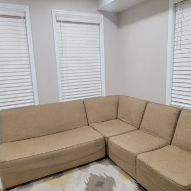 Beige Sectional Couch