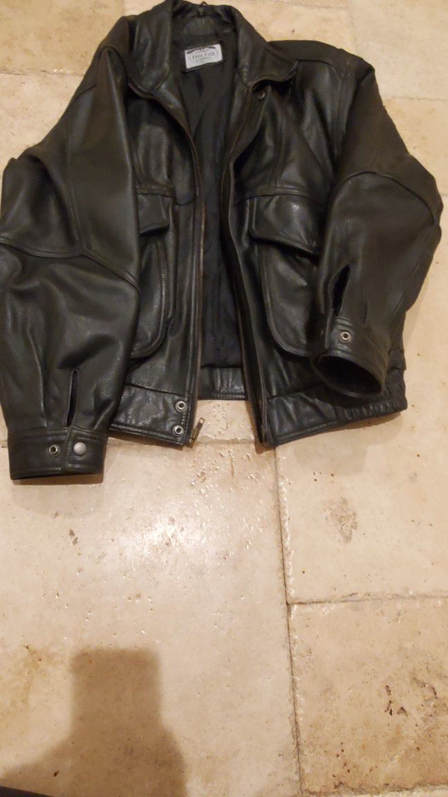 Leather Men's Medium Heavy Jacket