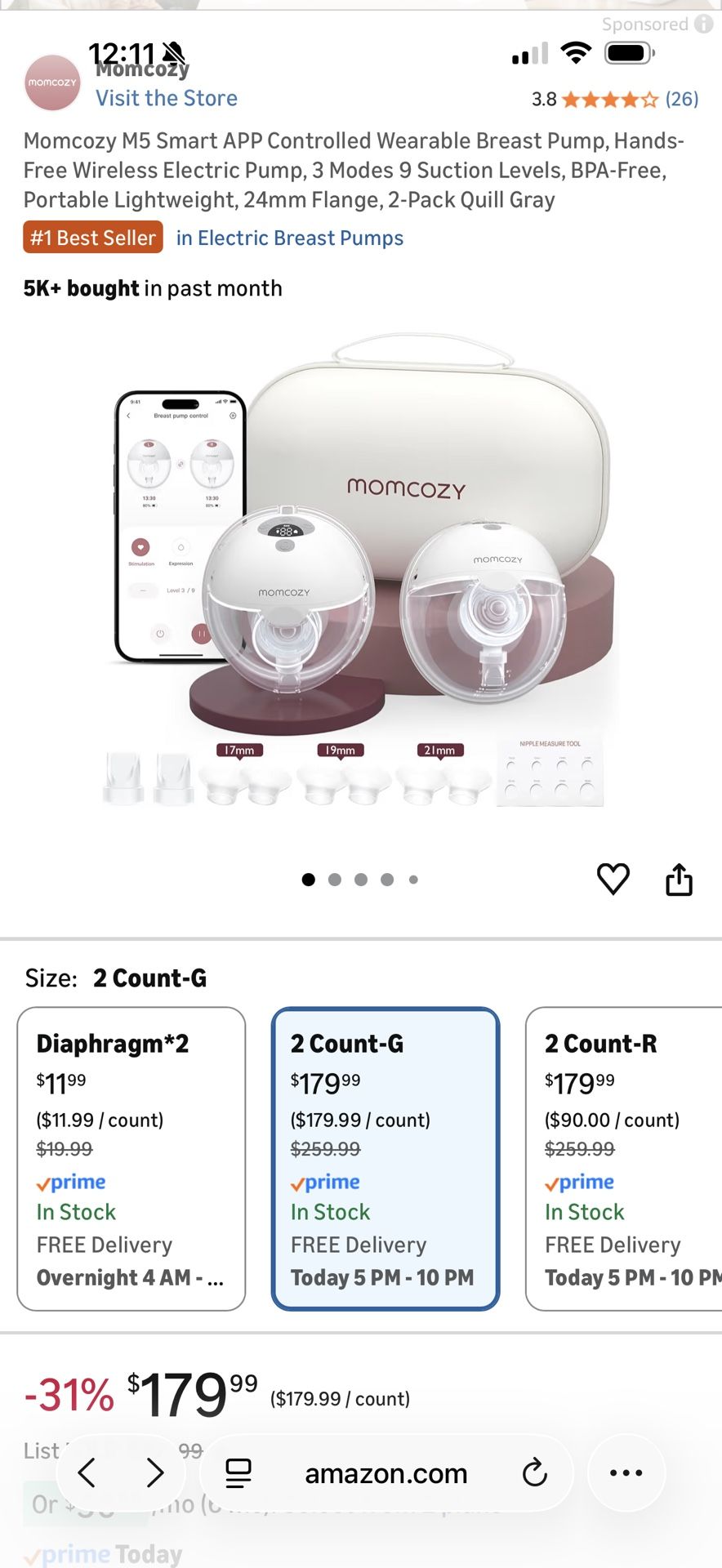 Momcozy Breast Pump