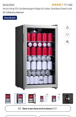 Arctic King 115-Can Beverage Fridge & Cooler