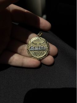 14k last supper pendent