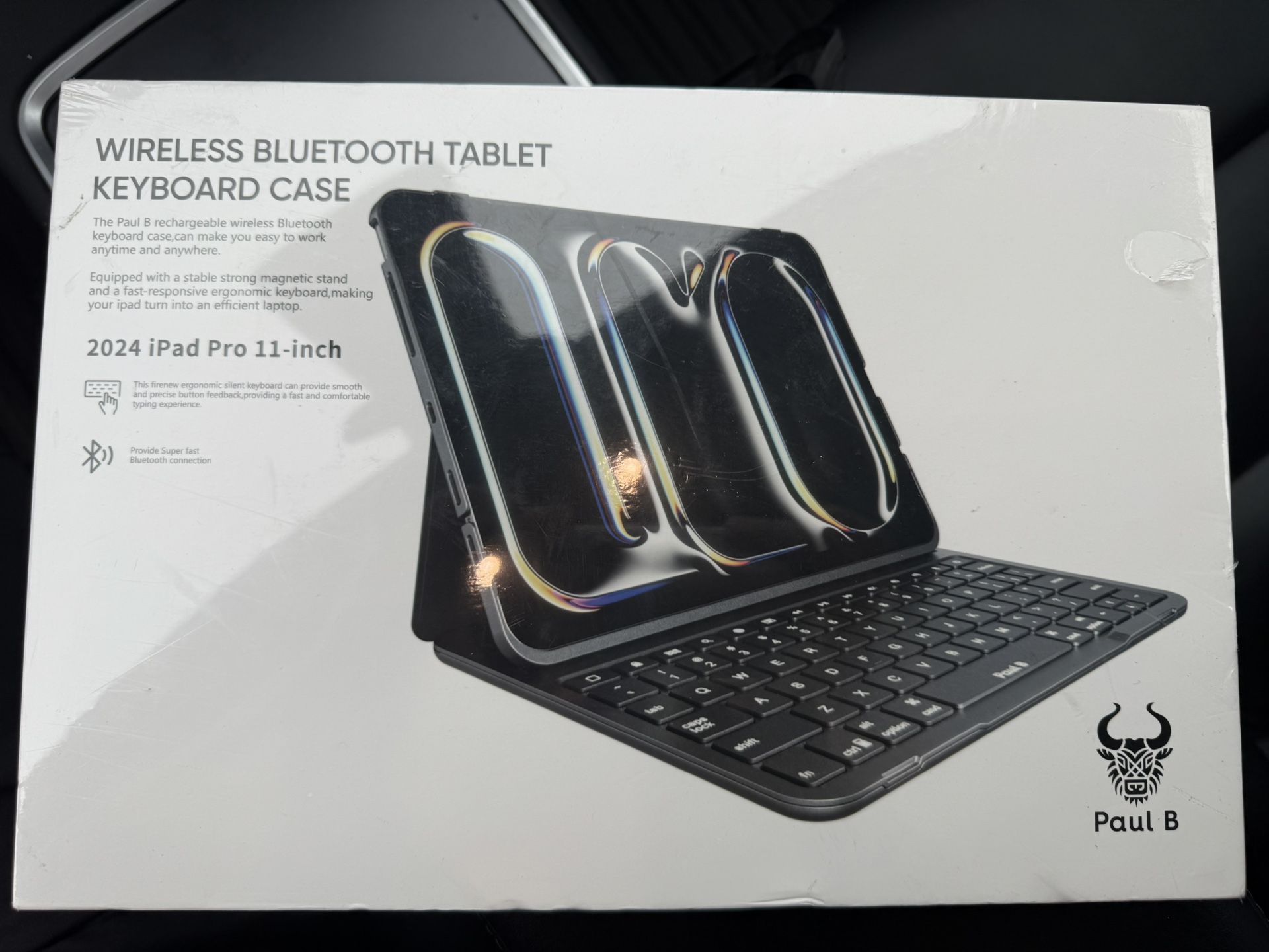 Brand New Wireless Bluetooth Tablet Keyboard Case For iPad Pro 11in (2024)