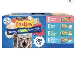 Friskies Seafood Pate favorites 32 cans