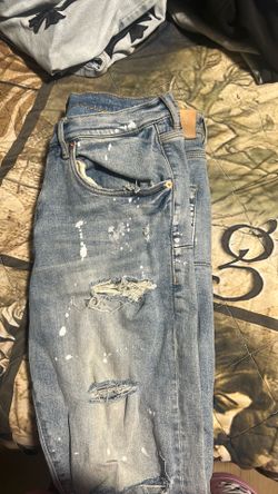 Purple jeans
