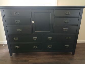 Solid wood dresser/entertainment cabinet