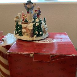 San Francisco Music Box Co. Musical Snowman Rotation
