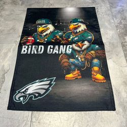 Philadelphia Eagles Bird Gang Yard Flag 12x18 2 Sided 
