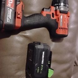 Bauer Lithium 20 V  Drill & Extra Battery 