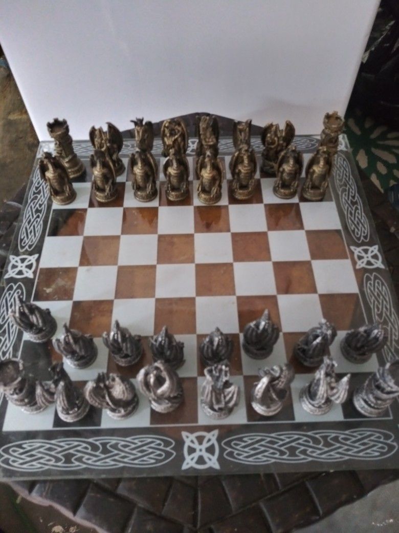 Chess Set Nemesis Now Kingdom Of The Dragon