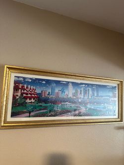 San Diego Framed Artwork 41” x 16”