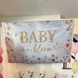 Baby In Bloom Shower Decor