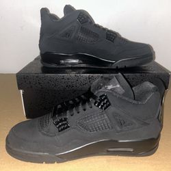 New Air Jordan 4 Black Cat 2025 Sizes 7Y, 8.5, 11, 12, 13
