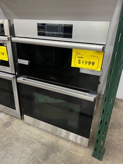 Dacor - Modernist 28.7 Inch Double Electric Convection Wall Oven with Built-In Microwave - Graphite Stainless Steel