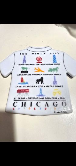 Chicago Expressions T-Shirt Shaped Ceramic Magnet