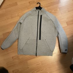 Nike Tech Fleece Full-Zip Funnel Neck Jacket - Light Grey (Mens)