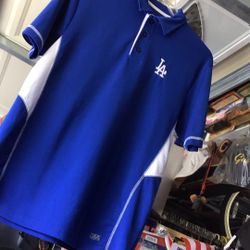 LA Dodgers Polo Type Shirt Size Adult L