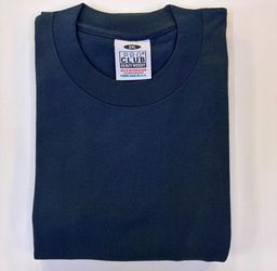 2XL Navy Blue Heavyweight Pro Club T-shirt