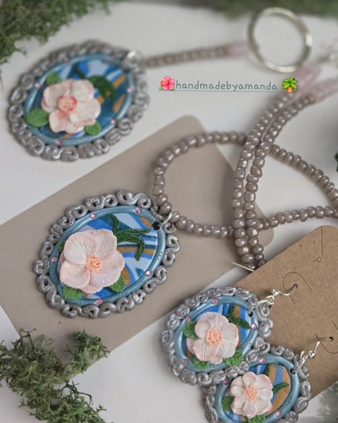 Handmade Polymer Clay Jewelry Set