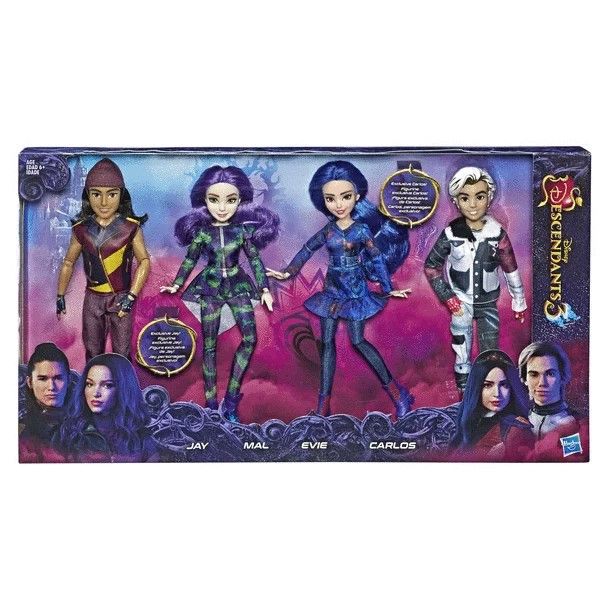 Disney Descendants Isle of The Lost Collection, Includes 4 Pack of Dolls NEW sealed