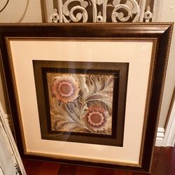 Floral Picture Art In Frame