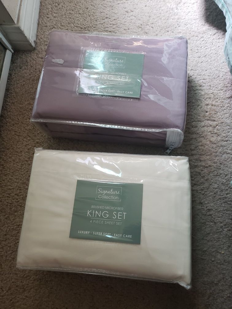 SHEETS COLLECTION KING SIZE
