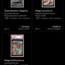 Psa 10 Slabs Pokemon Graded Cards