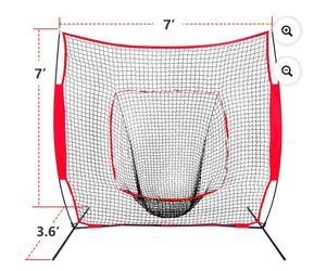 Zensports baseball & softball 7'x7' hitting net