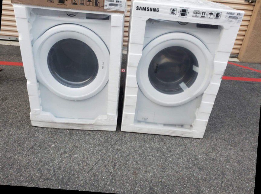 New Samsung front load washer and  dryer