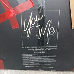 You & Me Sign Neon 