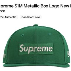  Supreme $1 Million Metallic New Era Fitted Hat