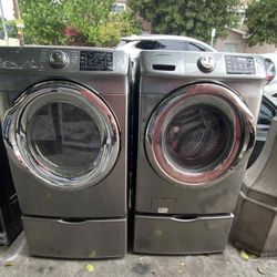 🌸SET WASHER AND DRYER SAMSUNG PEDESTALS 🌸
