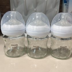 Philips Avent Glass 4oz Bottles 