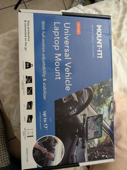 Universal vehicle laptop mount