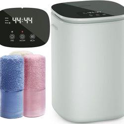 Towel Warmer Bucket, 26L Large Towel Warmers with Auto Keep Warm Feature, Heat Time 20/40/60 Mins Adjustable and Up to 24 Hours Delay Time Hot Towel W
