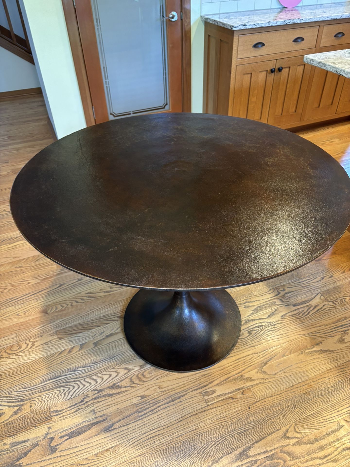 Metal Brushed Bronze Dinning Table