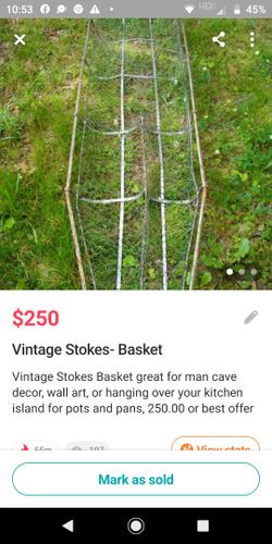 Vintage Stokes Basket