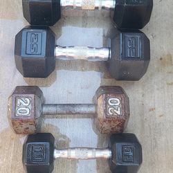 Used Weights Dumbells Set +