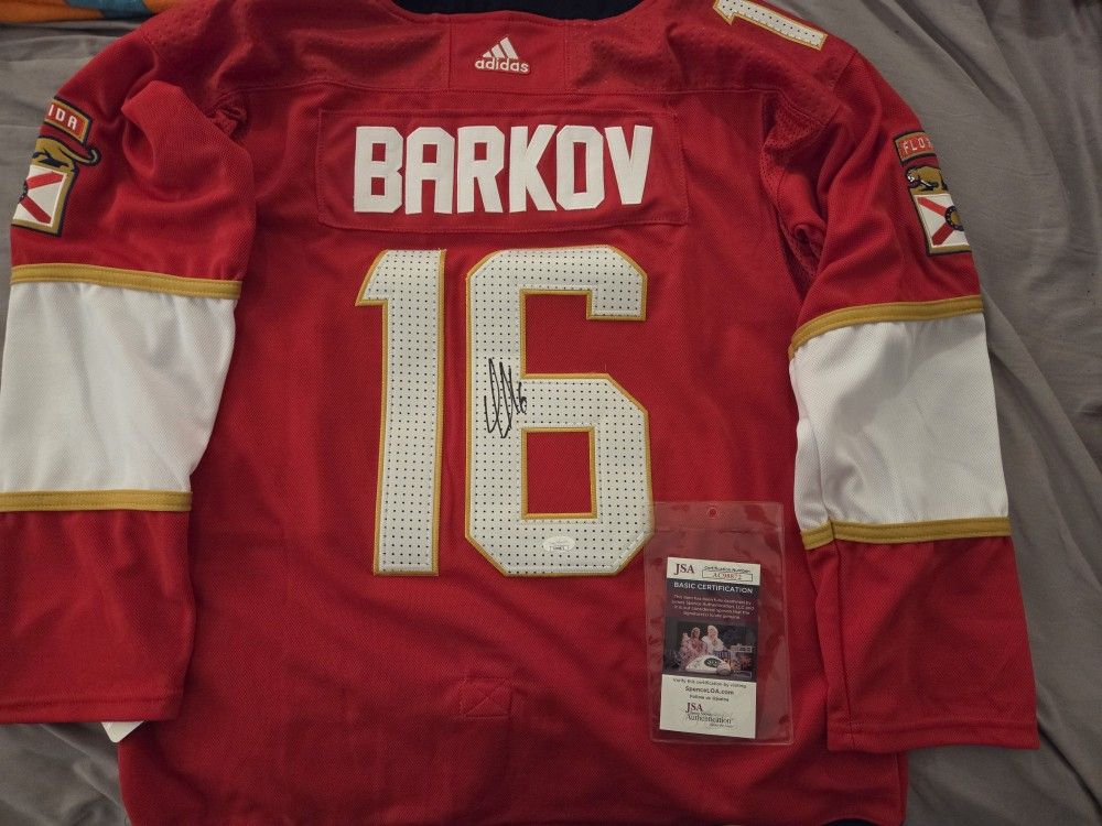 Aleksander Barkov Signed CUSTOM Jersey