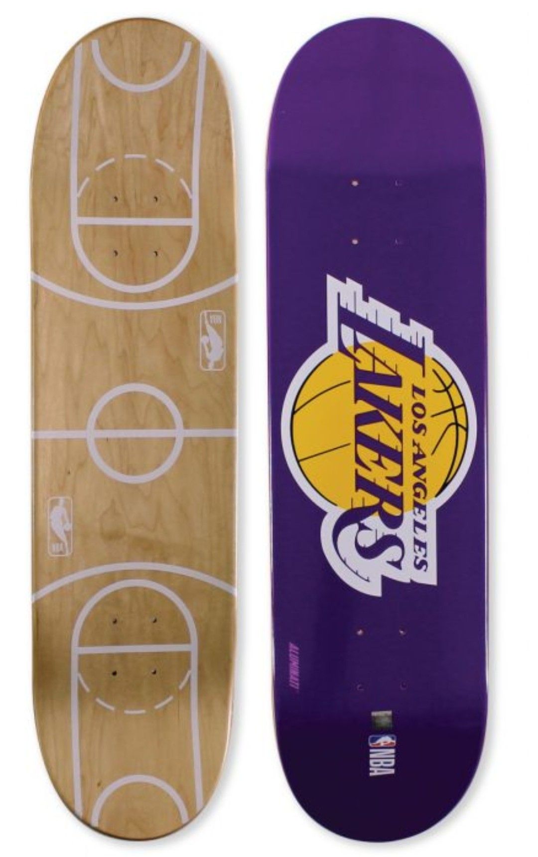 Aluminati LA Lakers 8.25" Skateboard Deck