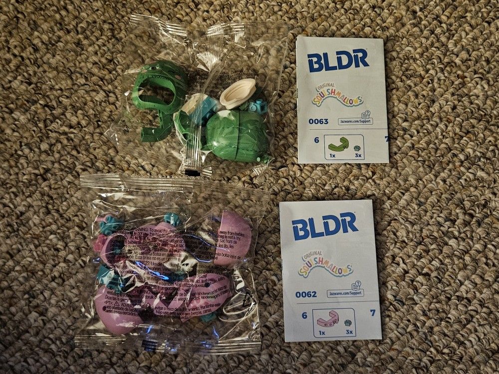 BLDR Squishmallow Maritza Cactus And Shea Cthulhu Buildable Figures