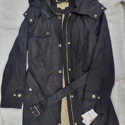 *NWT* Michael Kors Hooded Trench Coat - Women's Small